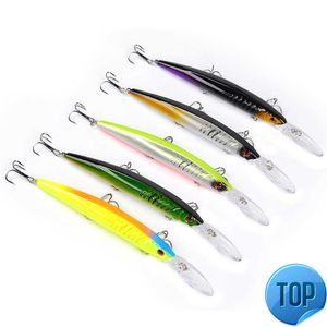 1 pièces 12.5g15.2cm leurre de pêche méné Wobbler manivelle 3D yeux en plastique appâts durs artificiels pêche basse pêche à la traîne brochet carpe leurres