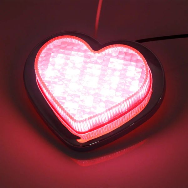 1pcs Indicadores de marcador de luz LED LED en forma de corazón de 12V