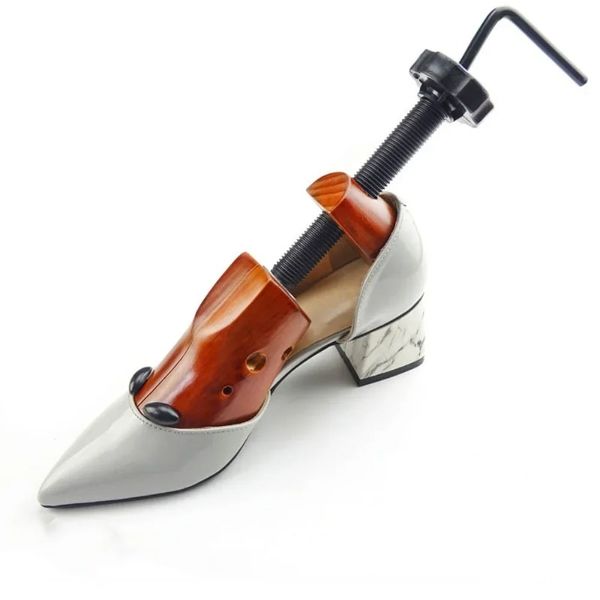 1PCS Toot à chaussures en bois à 2 pc pour hommes et femmes Chaussures Expander Djustable Shoer Streot Shaper Rack Sawol