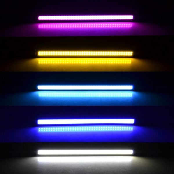 1 pièces 2016 nouvelle mise à jour Ultra lumineux LED feux de jour DC 12V 17cm 100% étanche Auto voiture DRL COB conduite antibrouillard