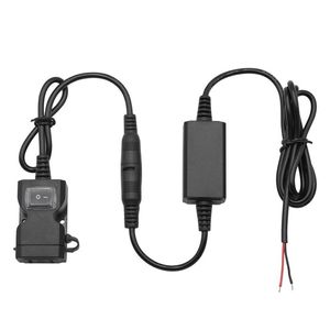 1PCS 3 1Amp Waterdichte Motorfiets Dual USB Charger Kit USB Adapter Kabel Telefoon Tablet GPS Oplader met Kabel Harness237k