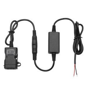 1PCS 3 1Amp Waterdichte Motorfiets Dual USB Charger Kit USB Adapter Kabel Telefoon Tablet GPS Oplader met Kabel Harness344r