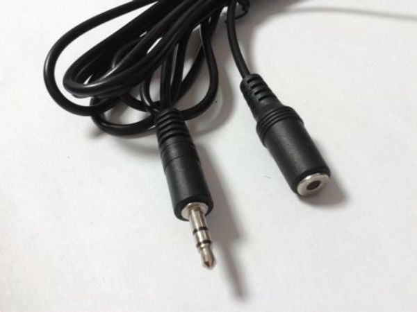 1 pièces 3.5mm stéréo mâle à femelle casque/câble Audio AUX câble d'extension 3M