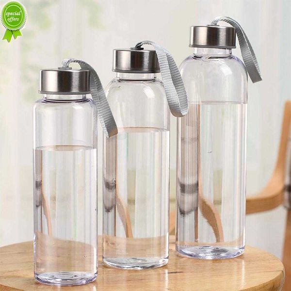 1 pièces 300/400/500ml Portable poids léger pratique en plastique tasse à eau bouteille à boire pour Sports de plein air Transparent pratique tasse