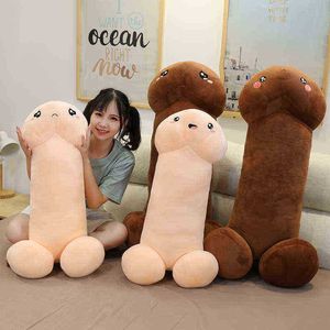 1 Unids 30 Cm Largo Realista Pene Cuddle Relleno Dick Tric Pop RealLife Pene Expresiones Felpa Almohada sexy Juguete Amantes Regalo J220729