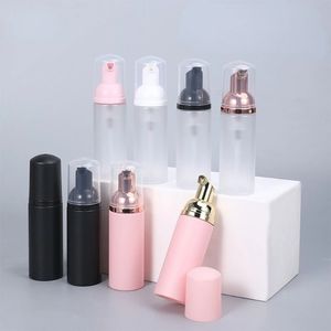 Bouteille moussante rose givrée de 30ml, 1 pièce, bouteille à pompe vide, nettoyant cosmétique, distributeur de savon, bouteille rechargeable