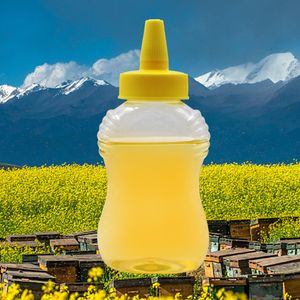 1PCS 360 ml d'emballage vide bouteilles de miel transparent échantillon en plastique vinaigre