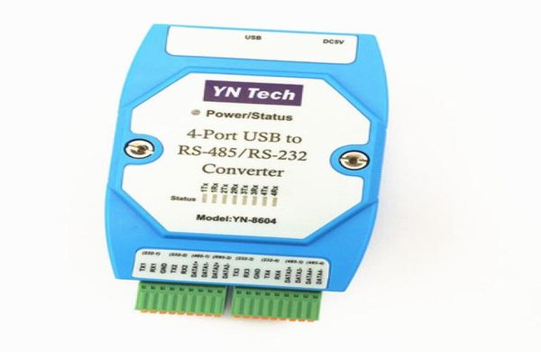 1PCS 4 Port USB vers RS485 RS232 Convertisseur 4 Adaptateur de port COM de série FT42322287260