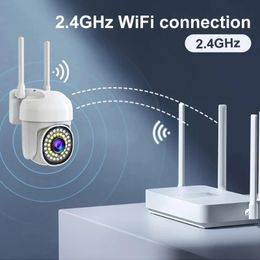 Cámara IP HD de 4MP, 1 Uds., 2,4G, 5G, WiFi, cámara PTZ inalámbrica para exteriores, 2k, Mini cámara de vigilancia CCTV con domo de velocidad, PROY, Alexa y Google Home