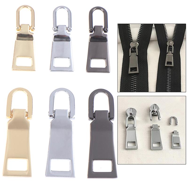 1Pcs 5 #3 # Zipper Pull Tab DIY Nähen Zubehör Abnehmbare Metall Zipper Puller Für Sliders Kopf Reißverschlüsse reparatur Kits