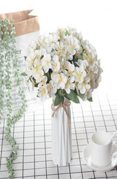 1pcs 5 fourks rose Silk Begonia Fleurs artificielles fleurs de décoration maison mariage faux fleur artificiel long 25cm14677199