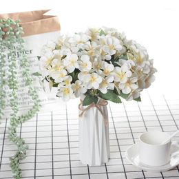 1pcs 5 fourks de soie rose bégonia fleurs artificielles fleurs de décoration maison mariage faux fleur artificiel long 25cm1233r