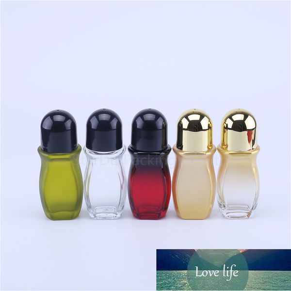 1 Uds. Botella de Perfume enrollable de 50ml, botella de Rollon de aceite esencial transparente de 50cc, contenedor de rodillo de vidrio pequeño