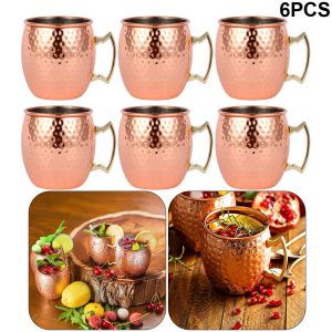 1pcs 530ml Moscú Mula Taza Copper Copa de acero inoxidable Copla de cobre Anti-Fall Cup Champagne Party Bar Herramienta de cerveza 0424