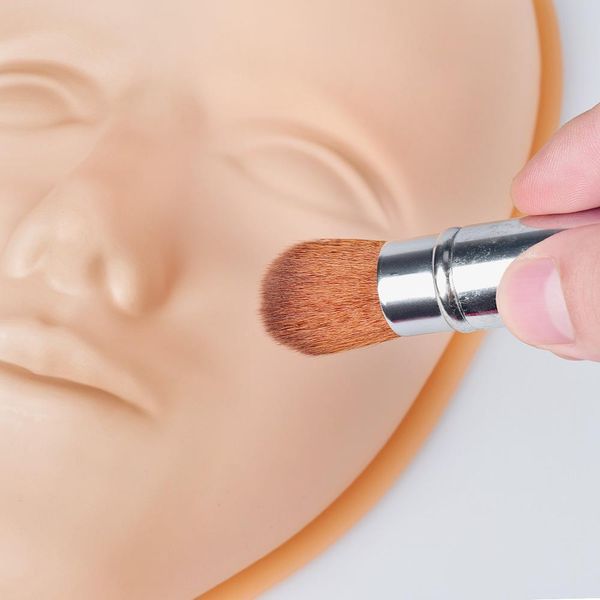 1 PCS 5D Tatuaje facial Cabeza de entrenamiento Base de silicona Piel de la cara Magno de maquillaje permanente Cada de tatuaje Mannequín Mannequín Doll