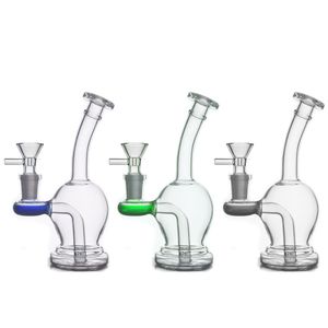 1 Pcs 6.2 Inch Glazen Bong Diffusie Roken Waterleiding 14 Mm Vrouwelijke Asvanger Dab Rig Damp Gezamenlijke maat Met Tabak Bowls