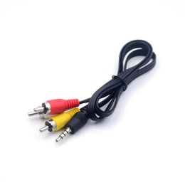 1 Uds 65cm 1m 1,5 m 3,5mm Jack macho a 3 RCA adaptador de alta calidad 3,5 a RCA macho Audio Video AV Cable macho a 2RCA