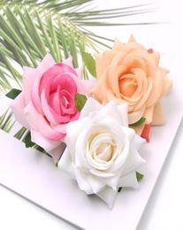1pcs 6cm7cm fleur de soie Dahlia Rose tête de fleur artificielle décoration de mariage bricolage couronne boîte-cadeau Scrapbooking artisanat jllKFu1058936