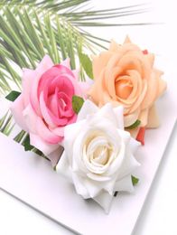1pcs 6cm7cm fleur de soie dahlia rose artificiel fleur tête de mariage décoration baride de couronne de bricolage bac à craquage artisanat jllkfu6028994