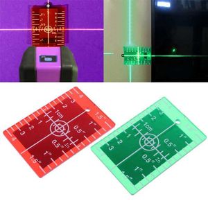 1 stks 6x9cm inch/cm laser doelkaartplaat voor groen/rood niveau geschikt voor lijn S roterende S/voor kruis