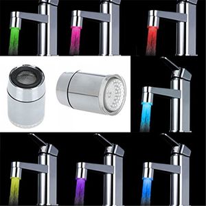 1 pièces 7 couleurs changeantes Mini cuisine salle de bain accessoires lumière LED robinet de jet d'eau robinet