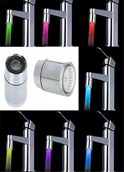 1 Uds 7 cambio de color Mini accesorios de baño de cocina luz LED grifo de corriente de agua Tap4814789