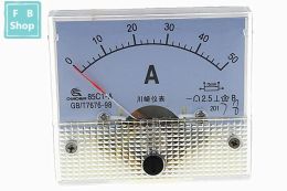 1 stcs 85C1-A 1A 2A 3A 5A 10A 15A 20A 30A 50A 75A DC Analog Meter Panel AMP Current Ammeters Gauge