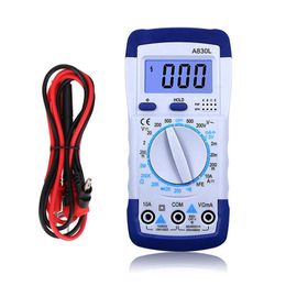 1 pièces A830L LCD multimètre numérique AC DC tension Diode fréquence multitesteur testeur de courant affichage lumineux avec fonction de sonnerie