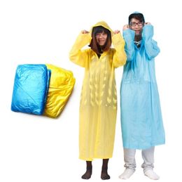 1 pièces adulte unique d'urgence tissu imperméable imperméable unisexe voyage Camping manteaux de pluie couleur aléatoire