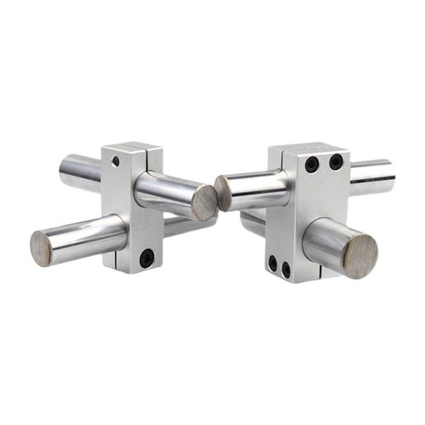 1pcs Aluminium Axis d'alliage Optical Block Cross Bloc en acier Pipe de fixation Connectime Dia 6 8 10 12 14 15 en stock