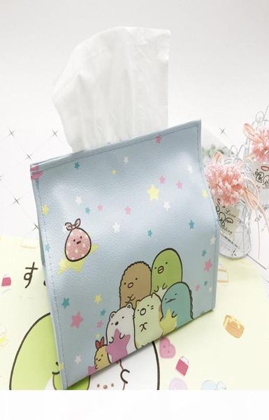 1pcs Anime Sumikko Gurashi Impreso PU Caja de cajas de almacenamiento Pu linda pastelería de dibujos animados bolsas de papel de papel regalo Decoración de automóviles para el hogar2556039