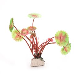 1pcs plastique artificiel plante de plante d'herbe aquarium décorations plantes