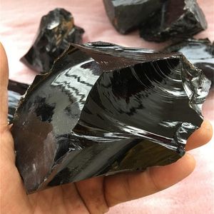 1 stcs natuurlijke obsidiaan ruw/originele kristalsteen te koop T200117