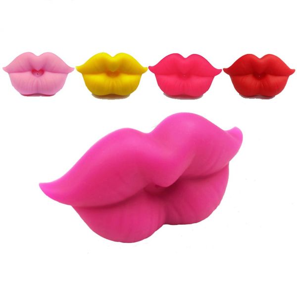 1 pièces bébé sucette Silicone nouveau-né sucette tétine forme de lèvre drôle sucettes enfant en bas âge factice mamelon anneau de dentition blague Prank1376242