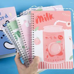 1pcs Binder Spiral Bober Book Cartoon 60sheet épaissoir Notebook Notebook Apprentissage de la papeterie coréenne
