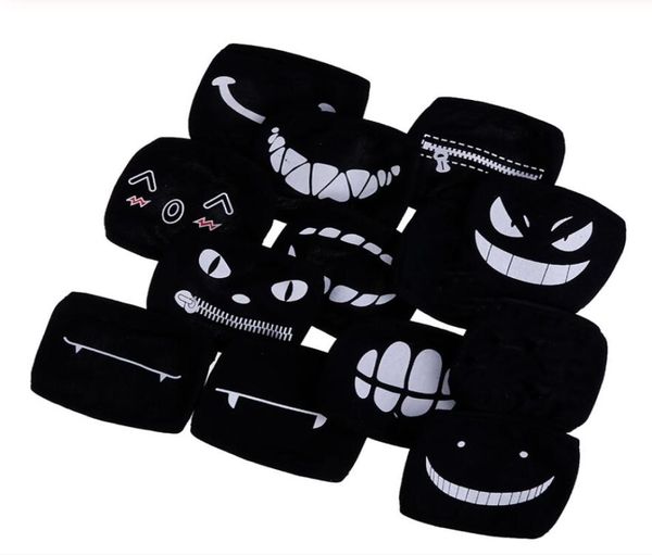 1pcs Black Kawaii Cotton Masque facial anime à la bouche à poussière Black Kawaii Coton