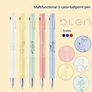 Blen-Bolígrafo multifunción de tres colores, serie limitada de dibujos animados, papelería, suministros escolares bonitos, 1 Uds., 240123