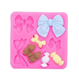 1pcs Bow Knot Resin Art Moules en silicone fondant moule gâteau de décoration outils de pâtisserie