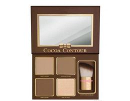 1PCS / Brand Cocoa Contour Highlighters Palette Color Nude Cosmetics Face Correin Makeup Makeup Chocolate Eyeshadow avec contour Buki Brush 2269142