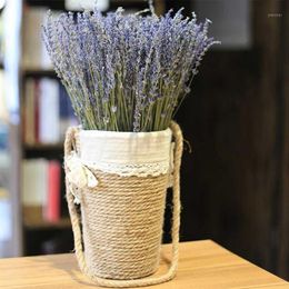 Bouquets de fleurs de lavande naturelle de Provence romantique, 1 pièce, fleurs séchées, décoration pour maison, bureau, Banquet, mariage, 1309n