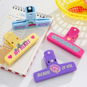 1 stks snoepkleur magnetische papieren clip zoete slogan magneet klem voor koelkastbestand index foto memo kantoorschool A7262