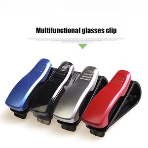 1 Uds. De accesorios para coche, visera, gafas de sol, gafas, bolígrafo para tarjetas, Clip portátil Abs, soporte para billetes, accesorios para coche