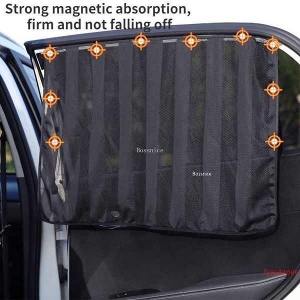 1 Uds. Parasol magnético para ventana de coche, mosquitera, protección solar para coche, red de aislamiento térmico con cortina magnética, parasol para ventana de coche