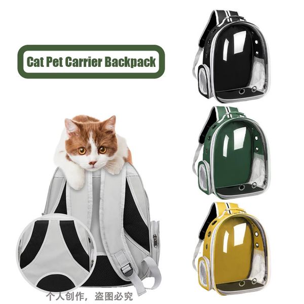 1pcs Cat Sac à dos transport pour animaux sac Voyage Pet Cat Sac à dos Out Cat Cage Space Capsule Cat Sac 240524