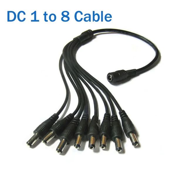 1 PPCS Camera de seguridad CCTV 1 DC HEMBRA A 2/3/4/5 Masculino El adaptador de cable de alimentación del enchufe divisor de cable para la tira LED 2020 Nuevo