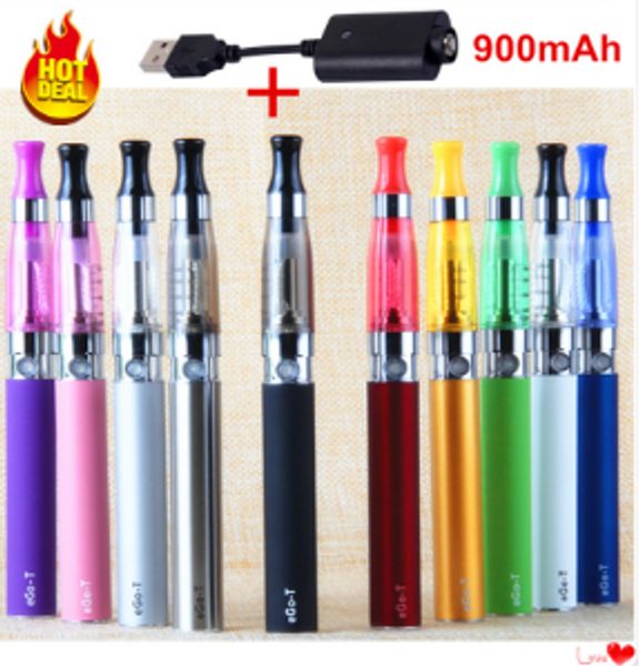 1PCS CE4 Prix Pack Electronic Cigarette Smoking Pipe Ego Kit Ego USB Chargeur Hookah Vape Pen 900mAh Ego-T Batterie Cig For E Liquid