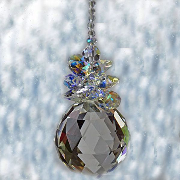 1PCS Clear K9 Crystal Ball Prisms Suncatcher Rainbow Maker Pendants Pendants LAMPE LAMPE HAUGING CURT