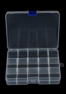 1 Stuks Handige Vissen Lokken Tool Case Tackle Boxs Plastic Clear Vissen Track Box Met 15 Compartimenten Whole2413619