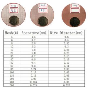 1PCS MAIS DE COPPER MAIS DE DENNE GAUZE DENENSE # 10 - 200, Largeur 3 