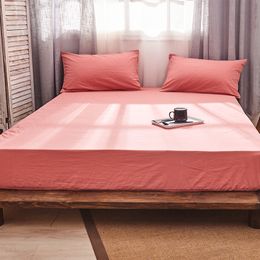 1 stks katoen laken bed cover bedspread met elastische band couvre verlichte sabanas gemonteerd blad matrashek hoog 25cm